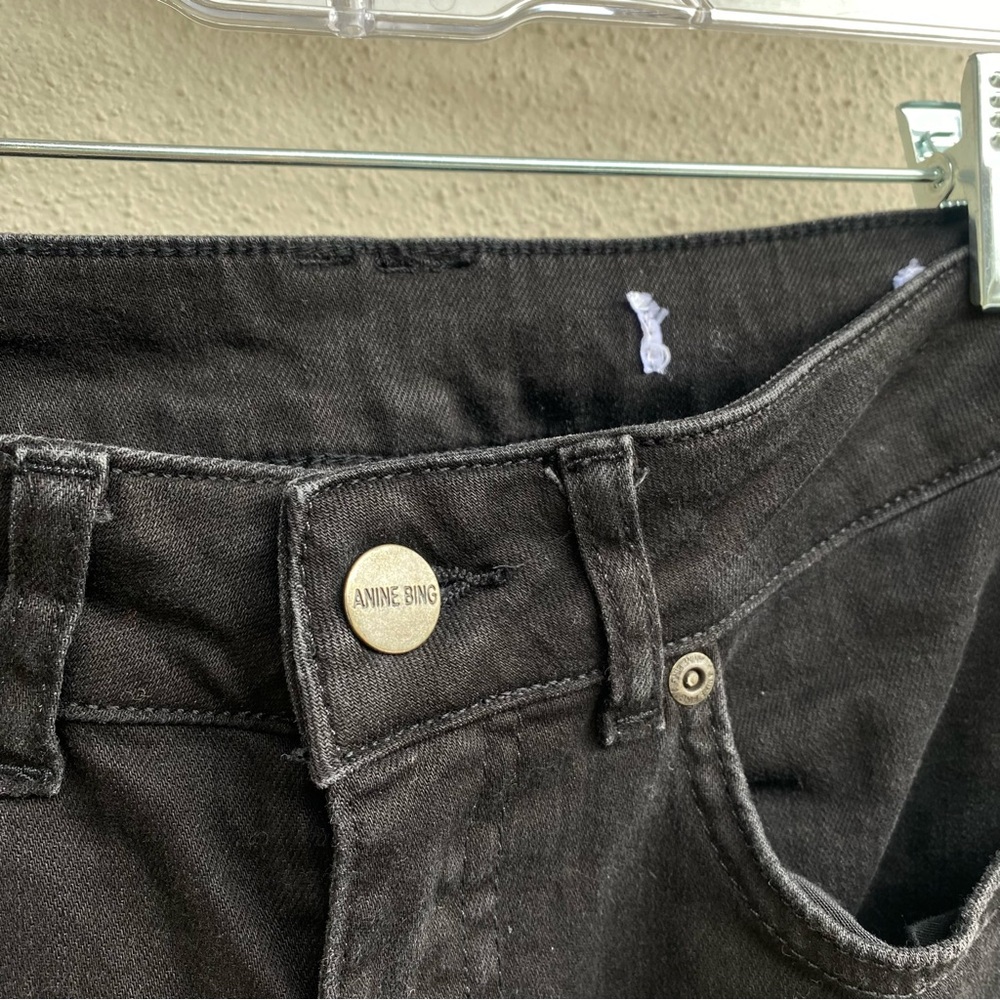 Anine Bing black  Distressed Women's Jeans size 24 - Picture 3 of 8